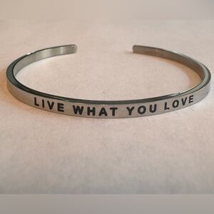 Live What You Love Motivation Bracelet